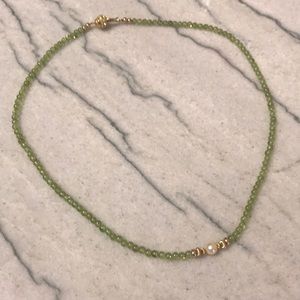 Small green beaded choker.